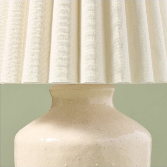 Hearth & Hand 13.5" Rustic Ceramic Mini
Kitchen Lamp Pleated Shade Cream - Picture 4 of 10